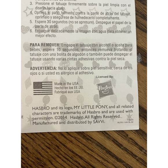 My Little Pony Tattoos Collection Temporary Gitter Hasbro 2014 LOT OF 100 + - Picture 5 of 9